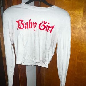 Fashion Nova long sleeve crop top